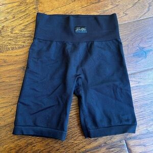 Black BO+TEE workout shorts